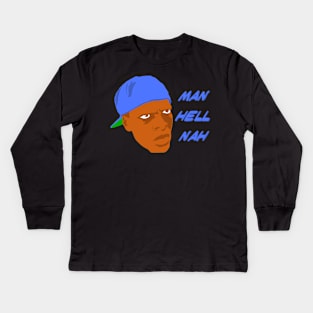 Man Hell Nah Friday Smokey Kids Long Sleeve T-Shirt